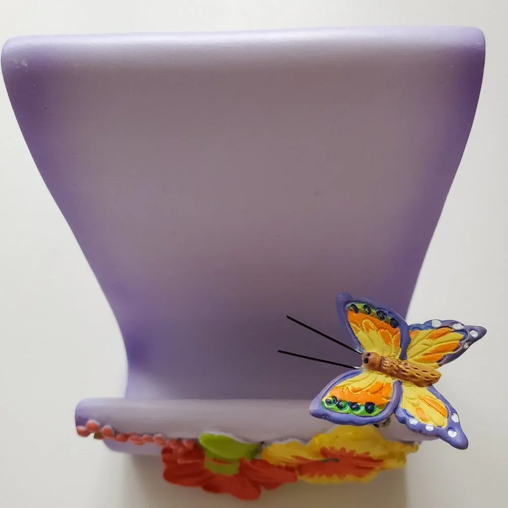 Celular Phone HOLDER DESIGN IN CERAMIC WITH BUTTERFLY